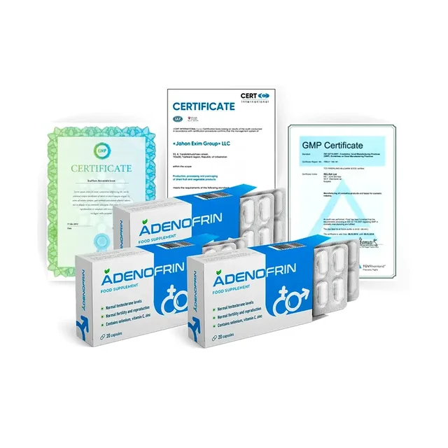 Adenofrin : Cápsulas para a Saúde da Próstata